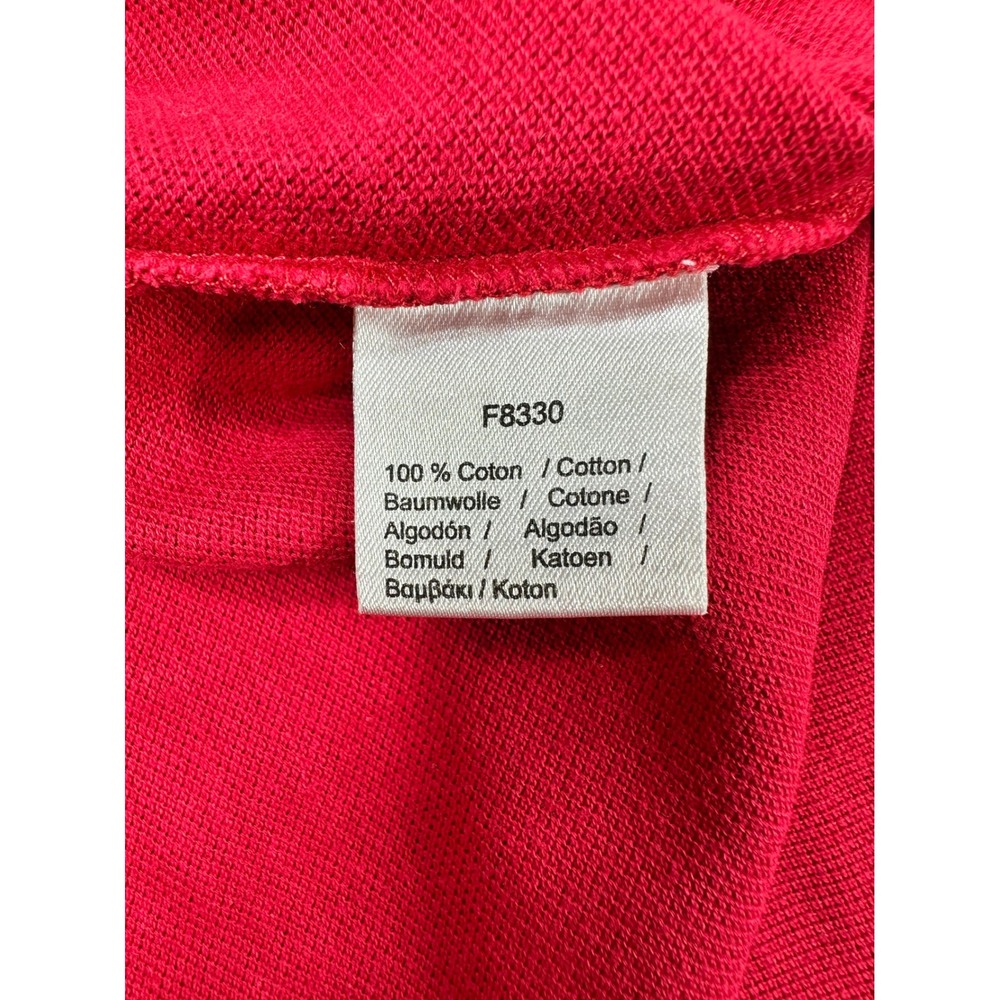 Lacoste Mens Red Regular Fit Pique Polo Shirt Size 8 3XL Short Sleeve - Picture 6 of 6